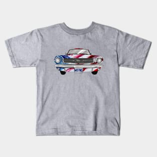 Ford Mustang with American Flag Bodywork Kids T-Shirt